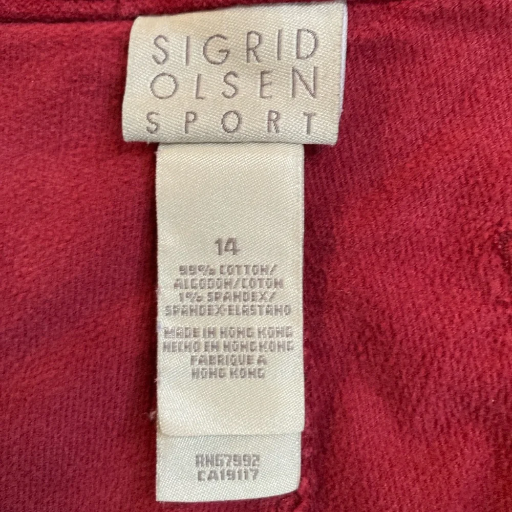 Vintage Red Velvet Vintage Sigrid Olsen Sport 14 Cotton Spandex Rust Jeans EUC